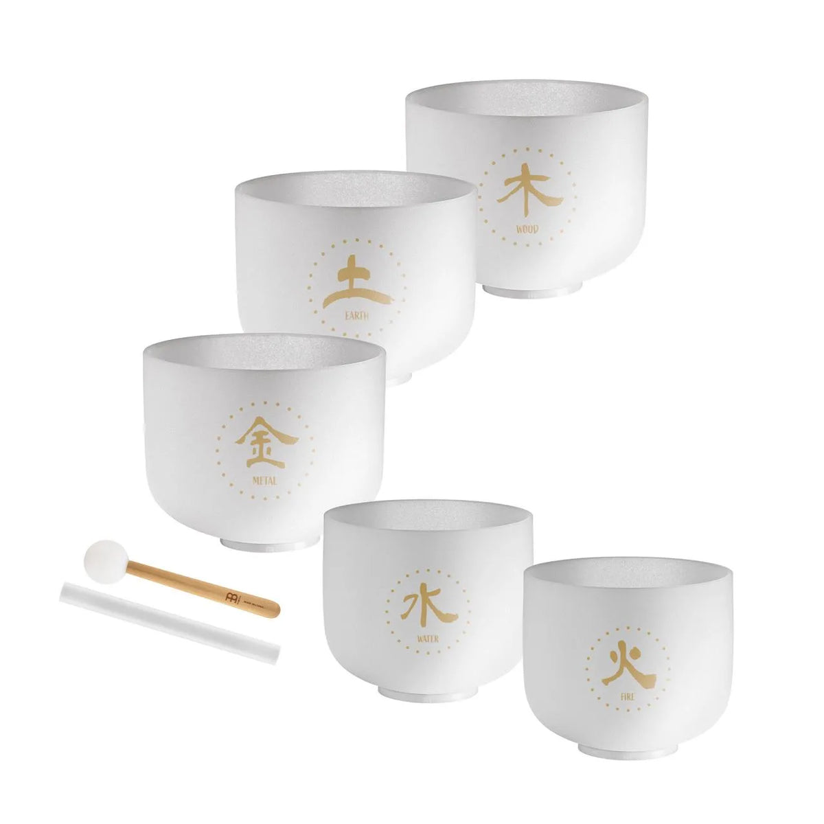 MEINL Sonic Energy Set de 5 éléments TCM Crystal Singing Bowl