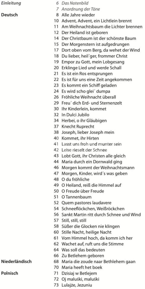 Conny Sommer - „Weihnachtslieder aus aller Welt“ für Kalimba (17 Töne C-Dur)