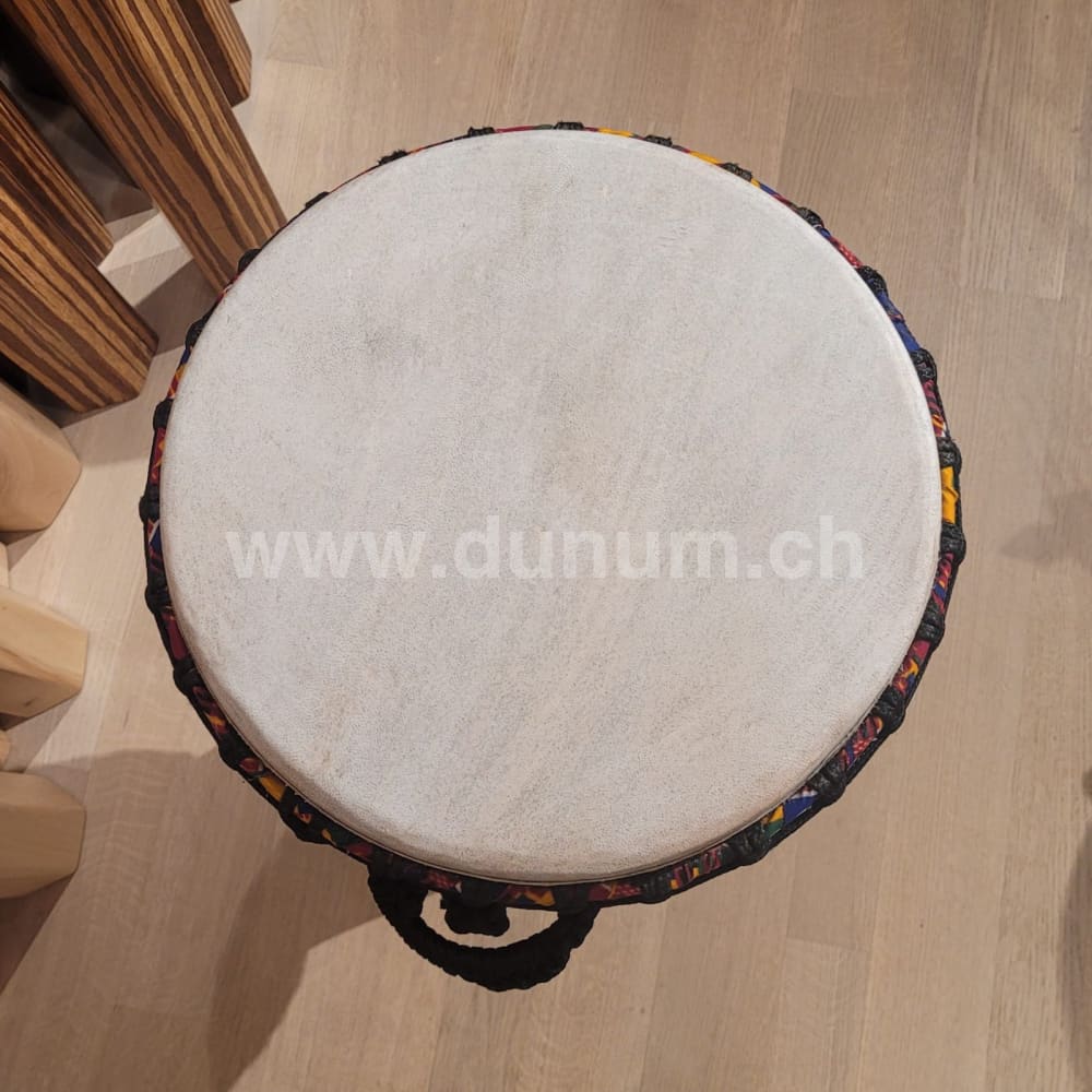 Djembé aus Ghana Ø 34 cm H 63 cm
