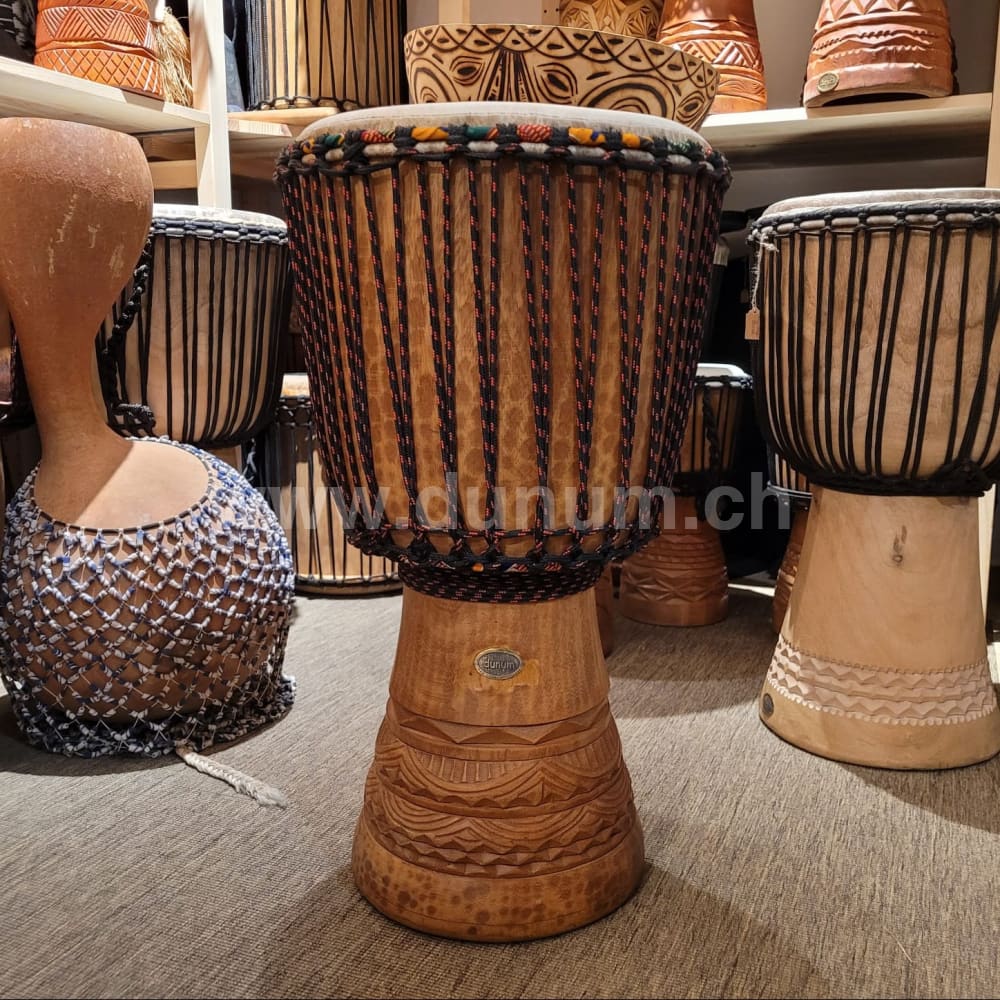 Djembé aus Mali Ø 34 cm H 62 cm