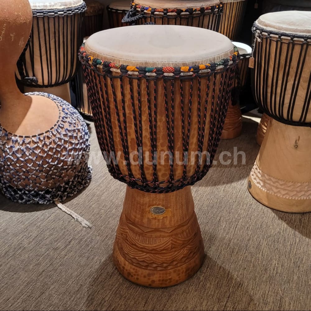 Djembé aus Mali Ø 34 cm H 62 cm