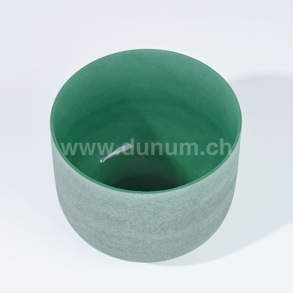 Emerald Kristallklangschale ø 25.5 cm - F - Herz Chakra | 432Hz