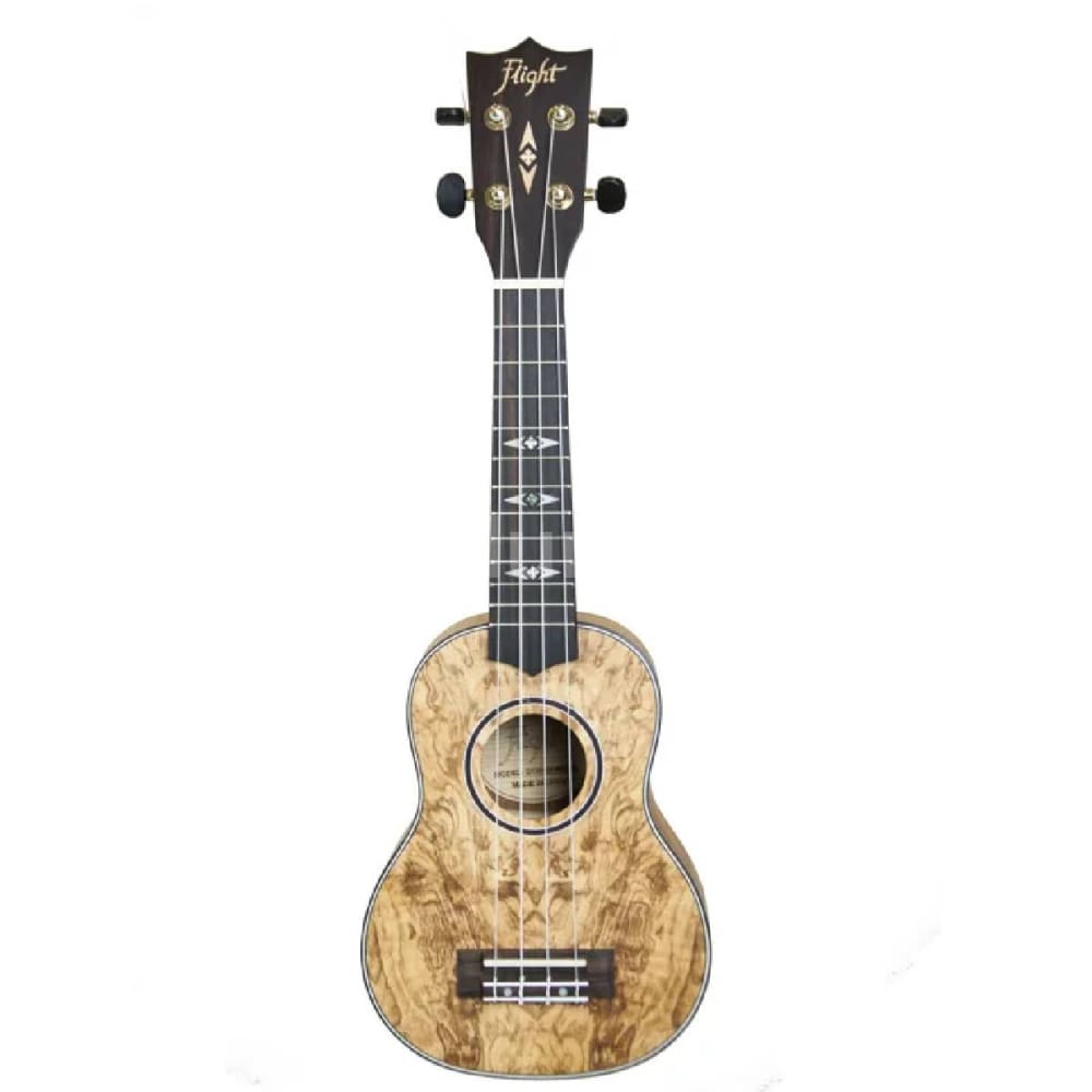 Flight Sopran Ukulele - Quilted Ash mit Tasche