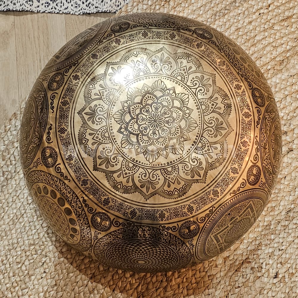 Fussreflexonen Klangschale ø 48 cm - ~ C in 432 Hz - Wurzelchakra