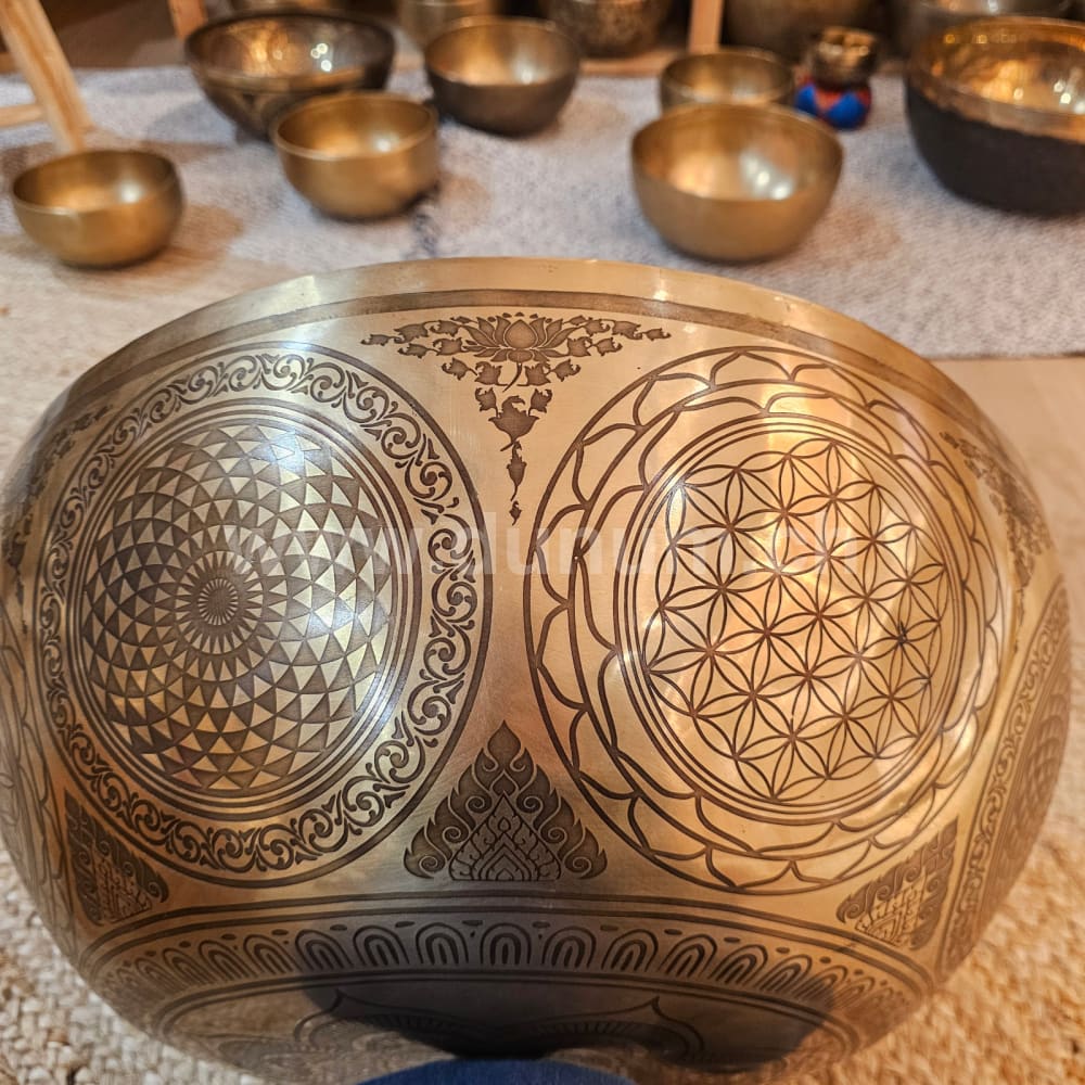Fussreflexonen-Klangschalen ø 48 cm – B in 440 Hz | Kronenchakra