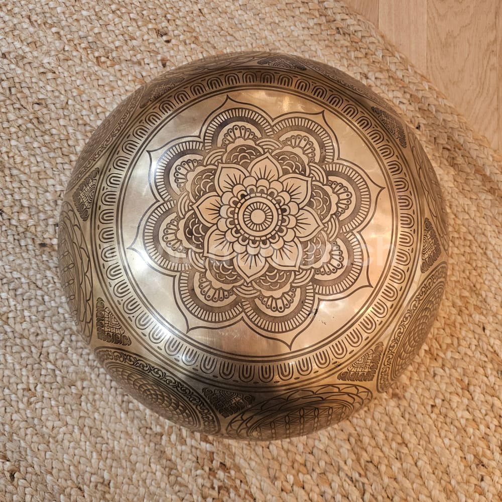 Fussreflexonen-Klangschalen ø 48 cm – B in 440 Hz | Kronenchakra