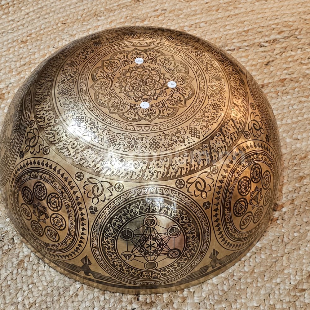 Fussreflexonen-Klangschalen ø 49 cm – F 440 Hz | Herzchakra