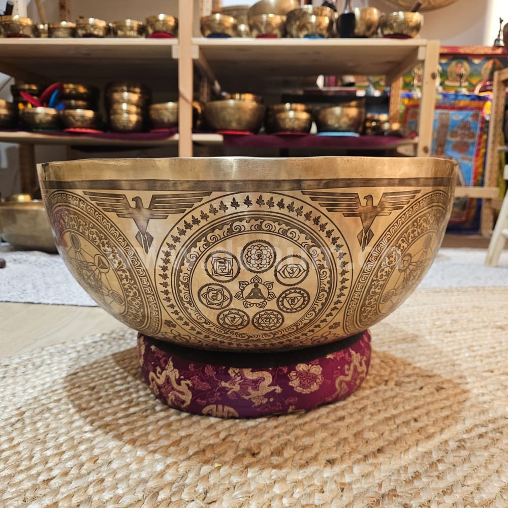 Fussreflexonen-Klangschalen ø 49 cm – F 440 Hz | Herzchakra