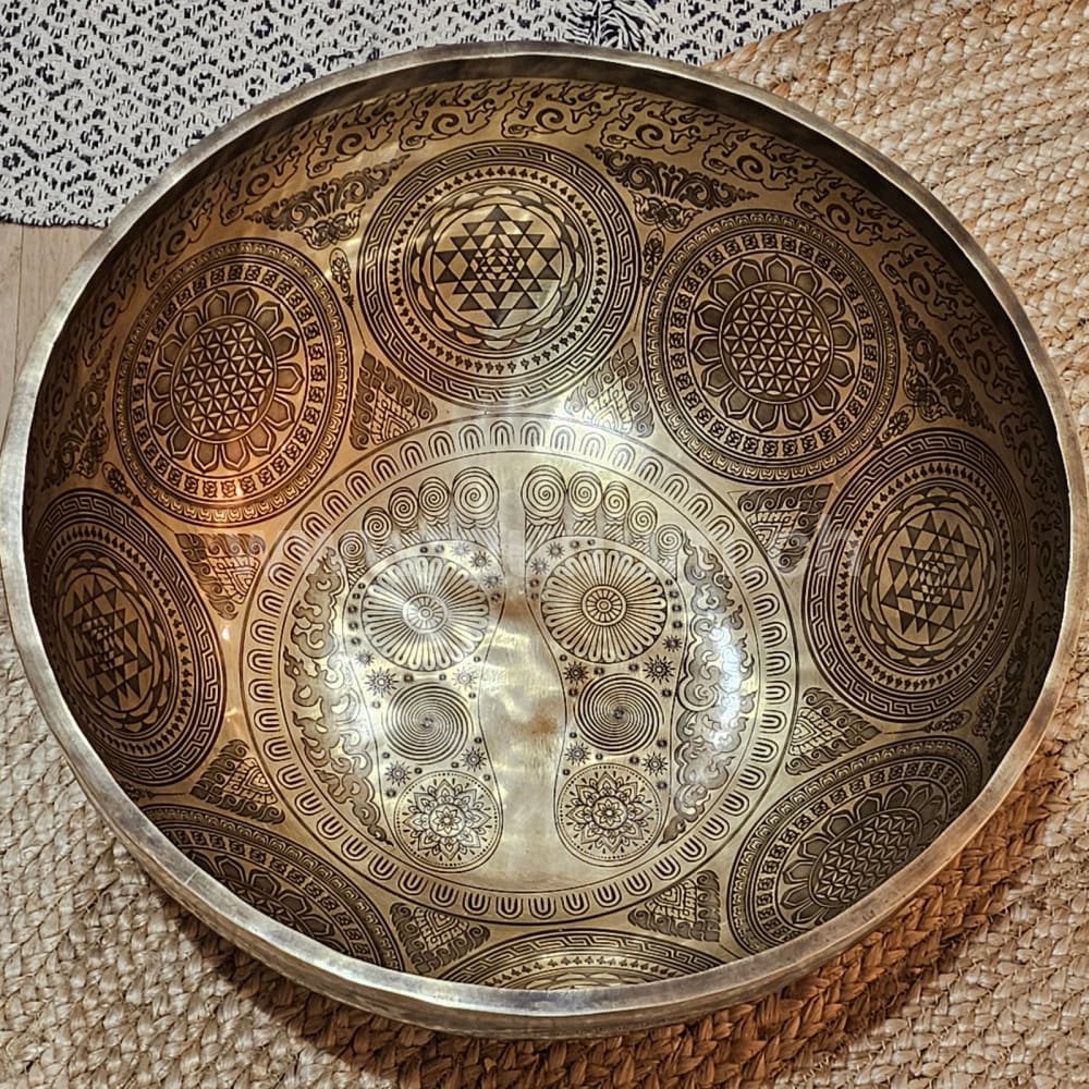 Fussreflexonen-Klangschalen ø 49 cm – F 440 Hz | Herzchakra