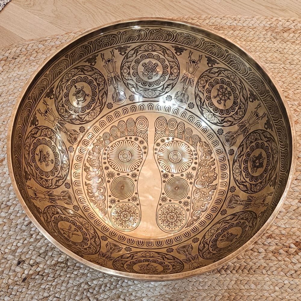 Fussreflexonen-Klangschalen ø 49 cm - F# 440 Hz | Thymus Chakra