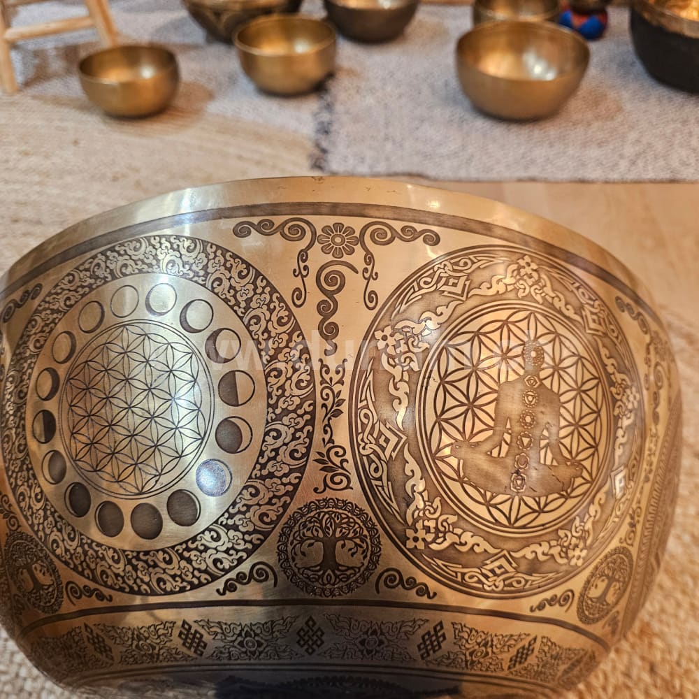 Fussreflexonen-Klangschalen ø 49 cm - F# 440 Hz | Thymus Chakra