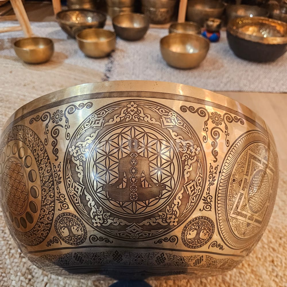 Fussreflexonen-Klangschalen ø 49 cm - F# 440 Hz | Thymus Chakra