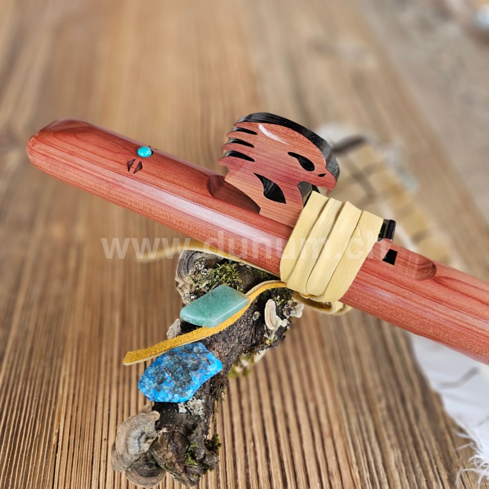 Golden Eagle F# mit Türkis | Blasinstrumente | Indianische Flöten | Dunum.ch