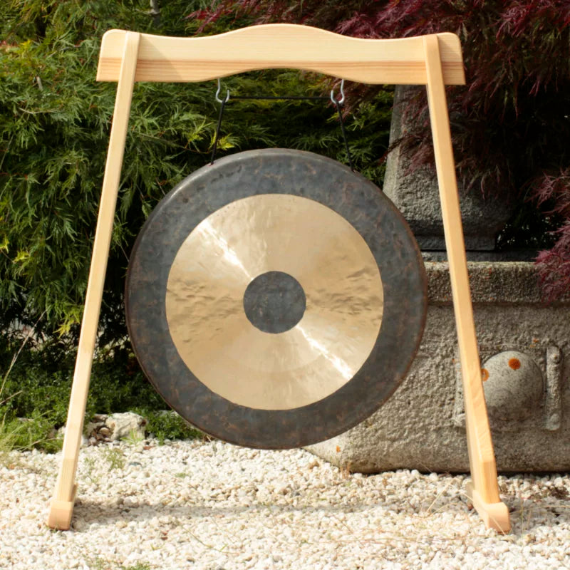 Ash wood gong stand for 40 - 100 cm gong