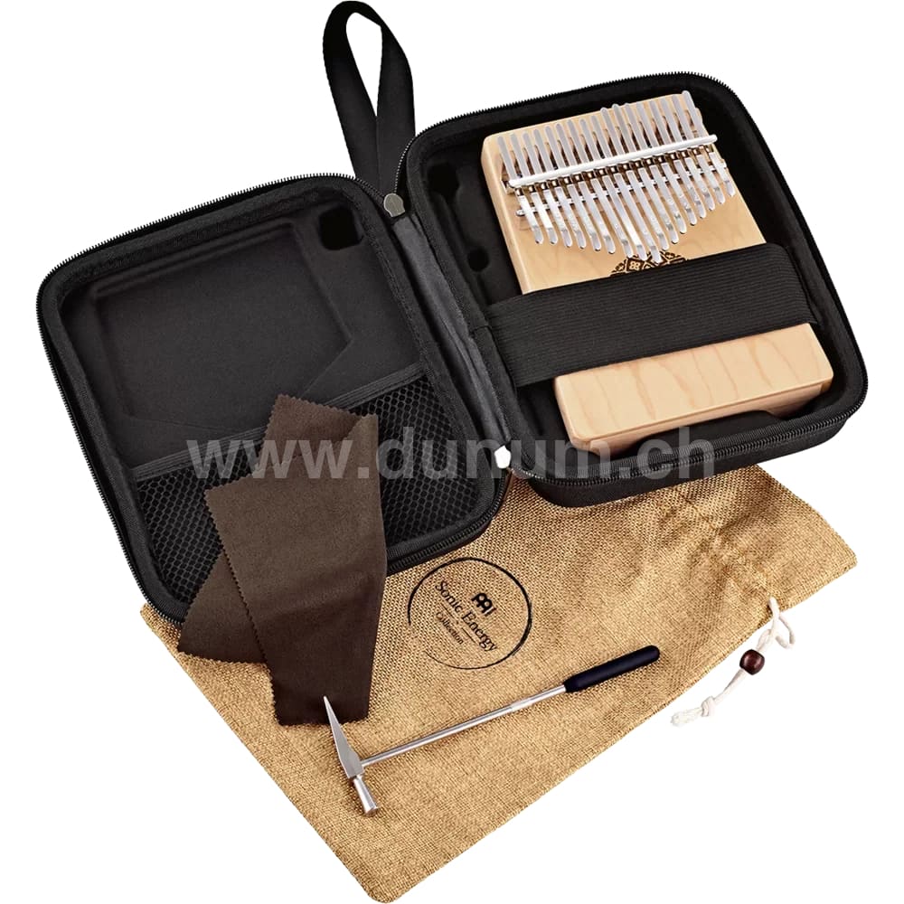 Kalimba 17 Töne | Ahorn | C-Dur (440/432 Hz) | inkl. Tasche | optional mit Pickup