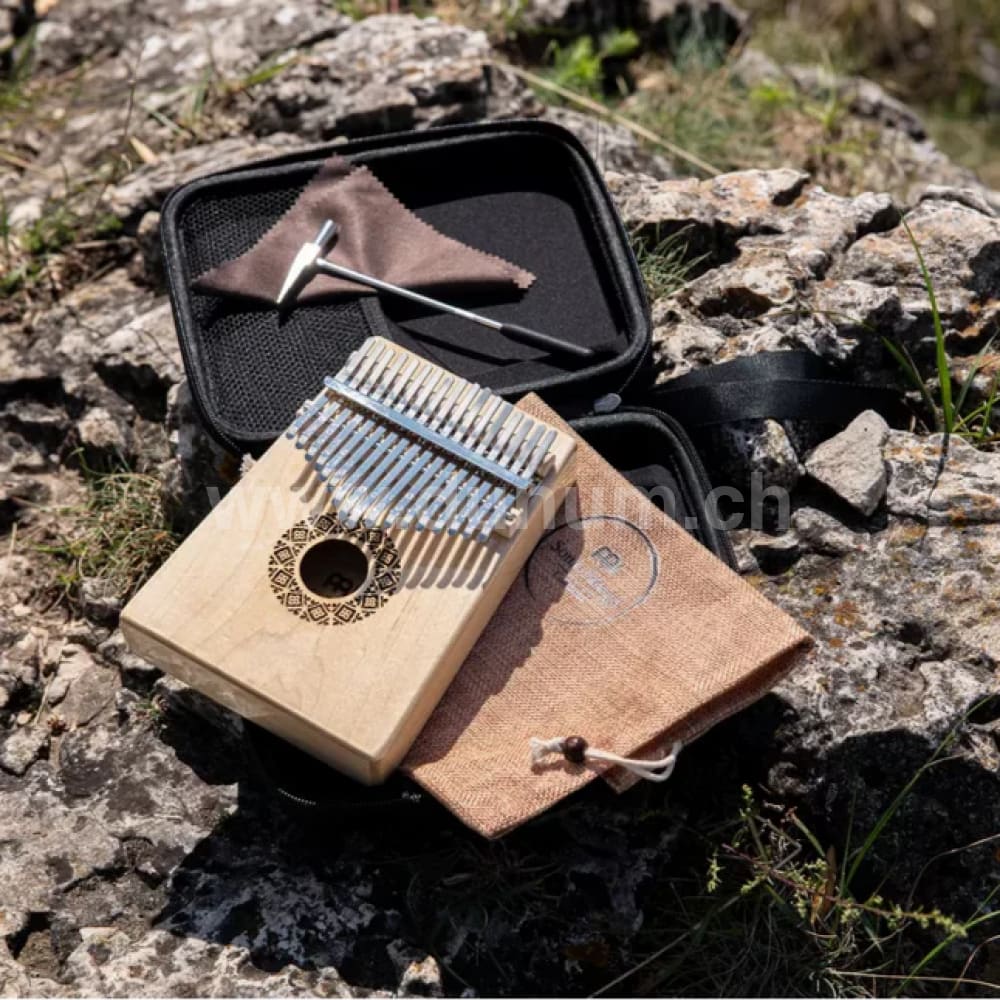 Kalimba 17 Töne | Ahorn | C-Dur (440/432 Hz) | inkl. Tasche | optional mit Pickup