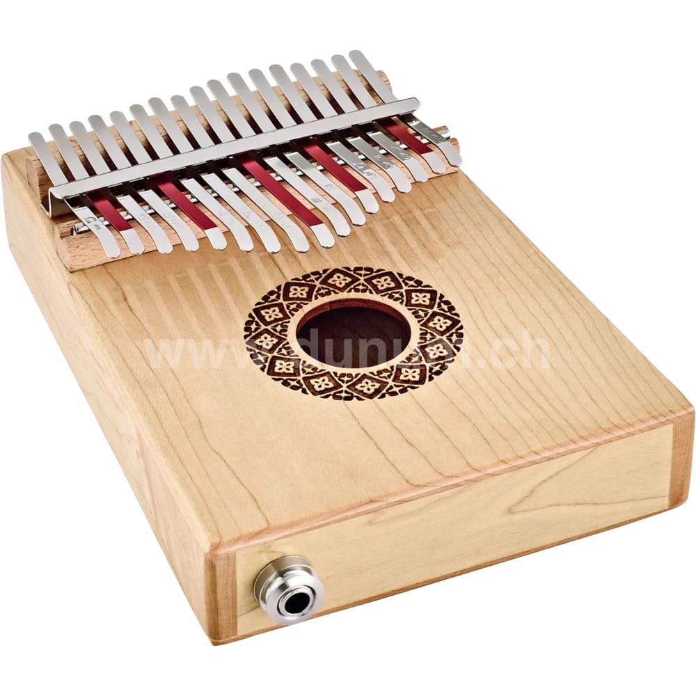 Kalimba 17 Töne | Ahorn | C-Dur (440/432 Hz) | inkl. Tasche | optional mit Pickup mit Pick up 440 Hz
