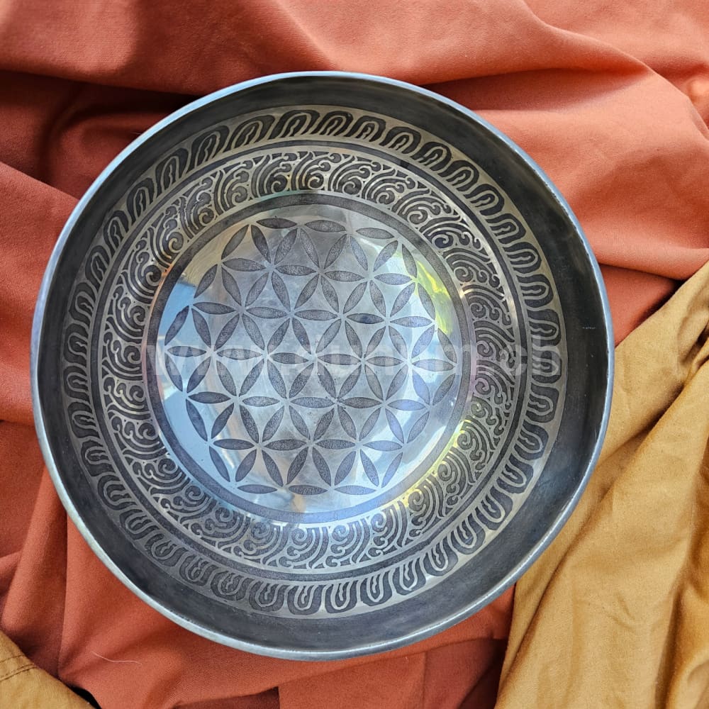 Klangschale - Blume des Lebens ø 19 cm