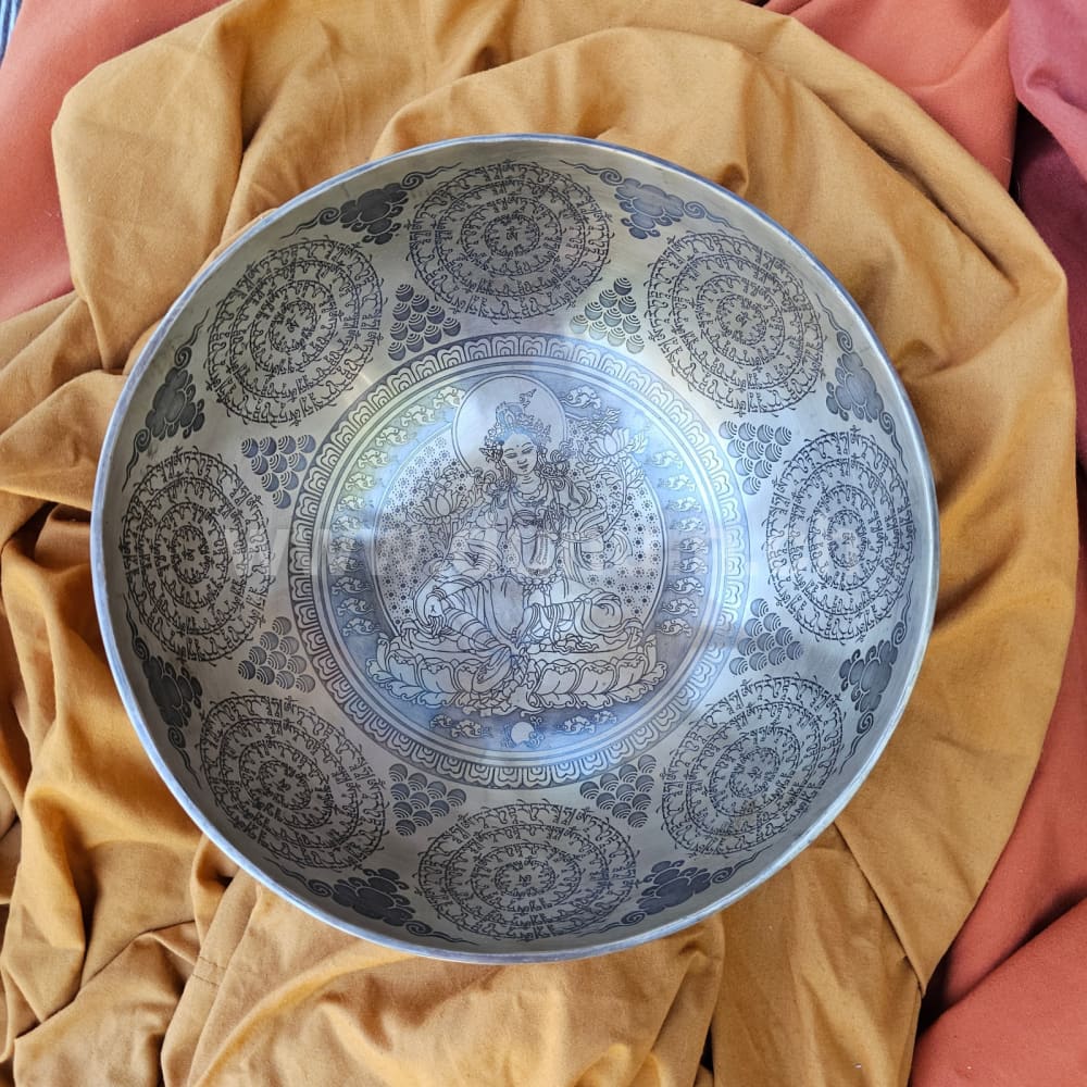 Klangschale - Grüne Tara ø 23 cm