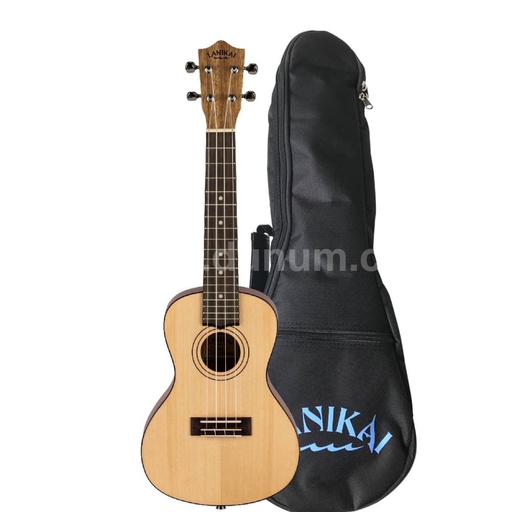 LANIKAI Konzertukulele | Spruce Pacific Walnut Series mit Tasche
