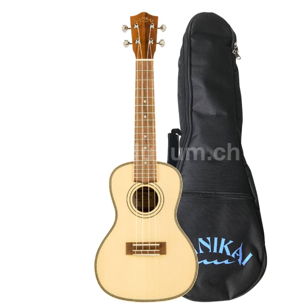 LANIKAI Konzertukulele | Spruce Solid Top Series mit Tasche