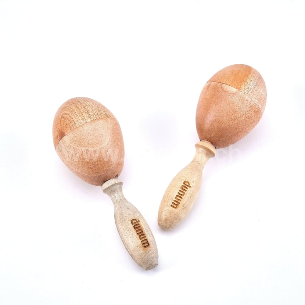 Mini Holz Maracas | Musikinstrumente für Gross & Klein | Klangeffektinstrumente | Dunum.ch