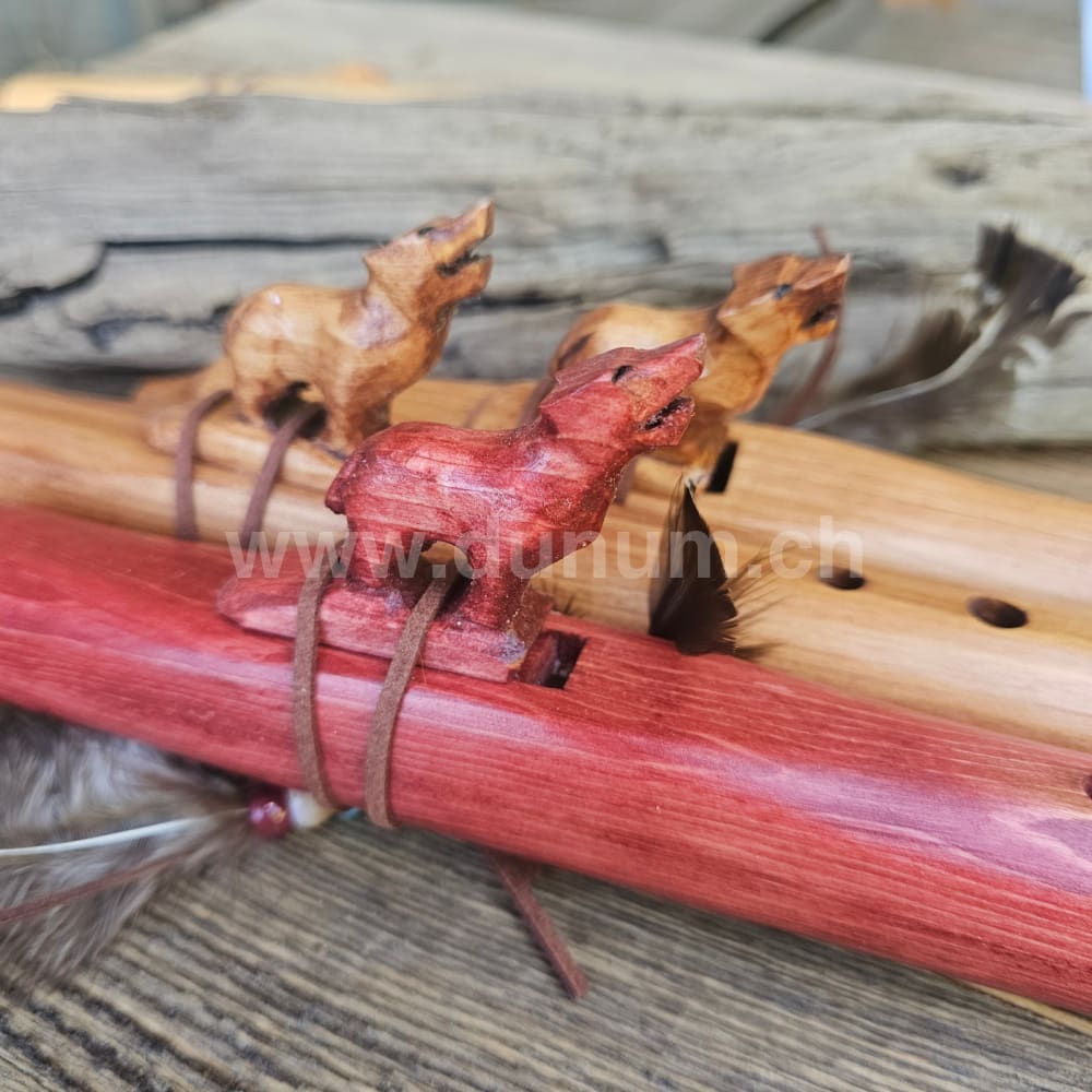 Navajo Indianer Flöten in C 432 Hz Wolf