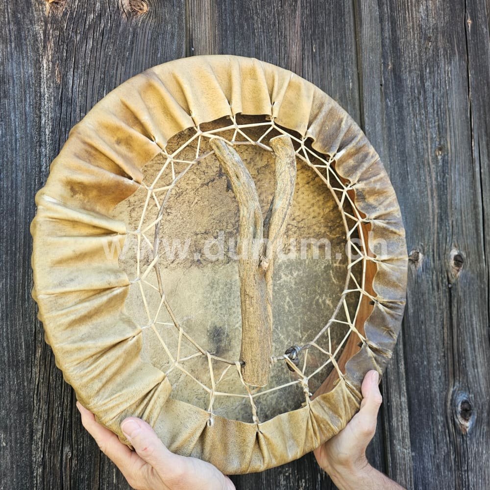 Neumond Schamanentrommel ø 45 - Bison - Kirsche | spannbar