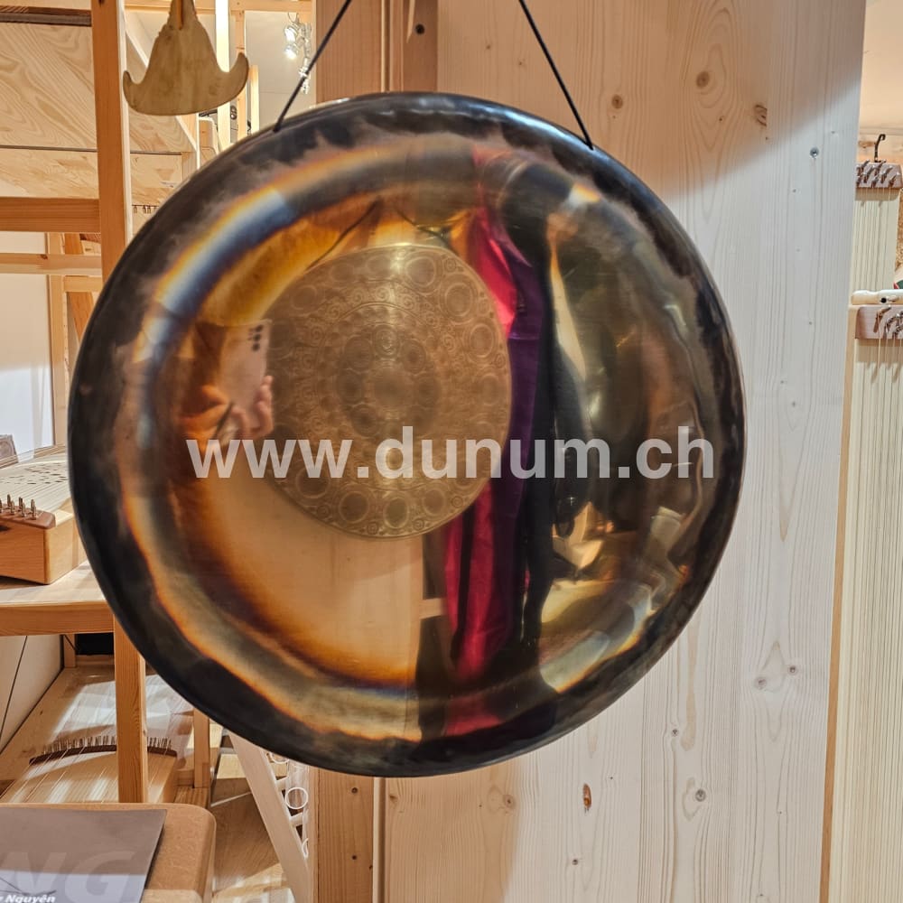 Neusilber Gong 50 cm 128 Hz - Eichenwurzel