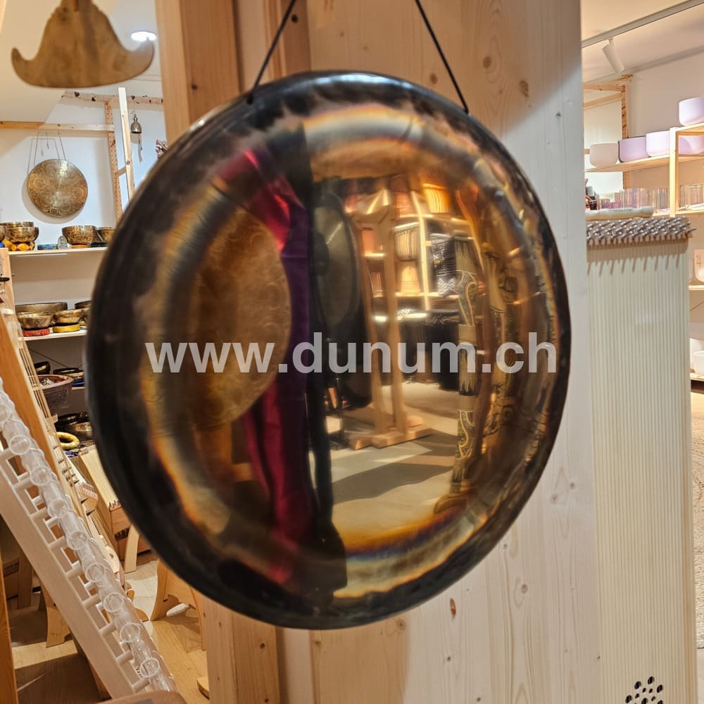 Neusilber Gong 50 cm 128 Hz - Eichenwurzel