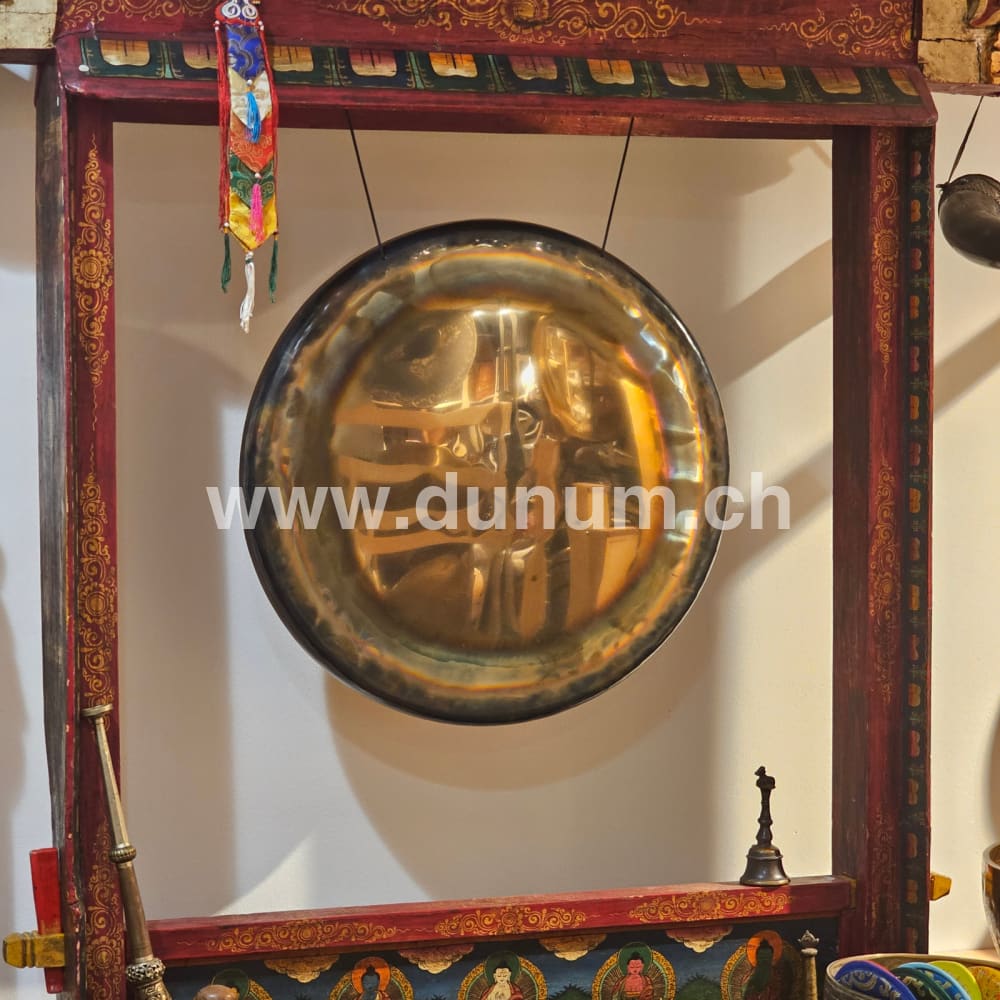 Neusilber Gong 60 cm 128 Hz - Eichenwurzel