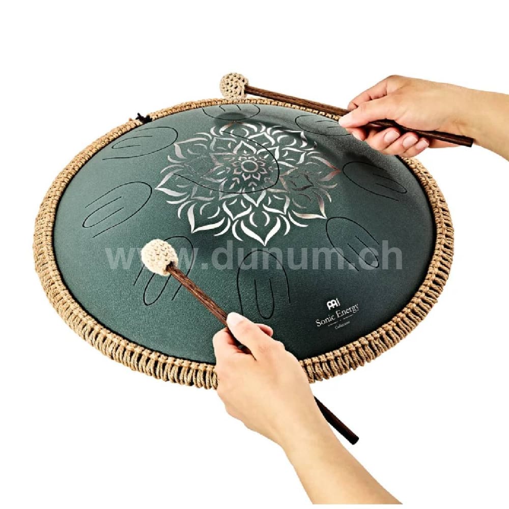 Octave Steel Tongue Drum - F Major 432 Hz - Dark Green
