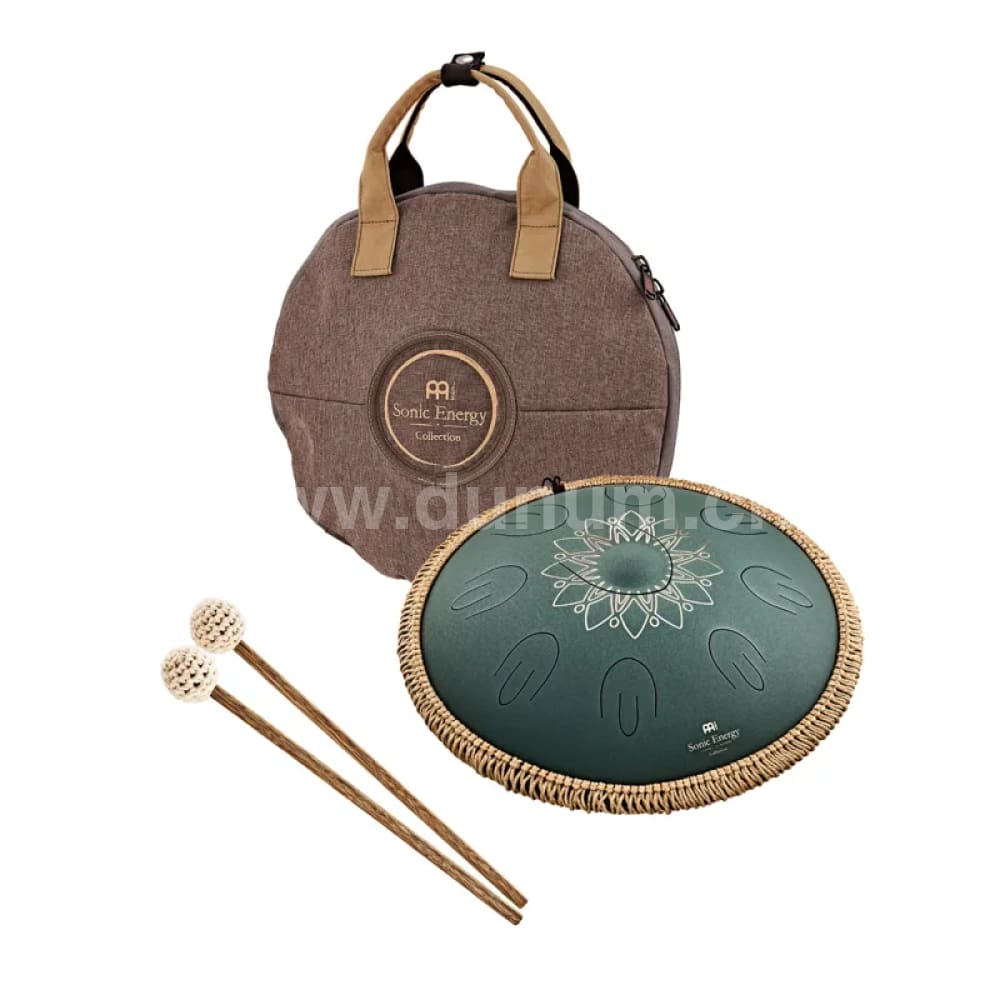 Octave Steel Tongue Drum - F# Minor 432 Hz - Dark Green