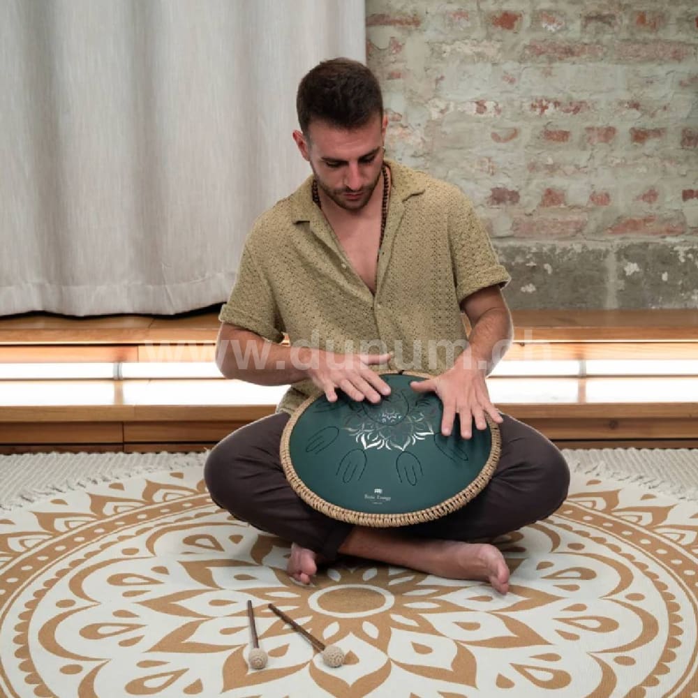 Octave Steel Tongue Drum - F# Minor 432 Hz - Dark Green