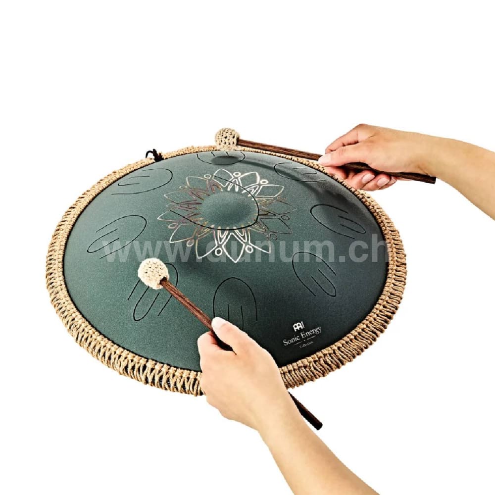 Octave Steel Tongue Drum - F# Minor 432 Hz - Dark Green