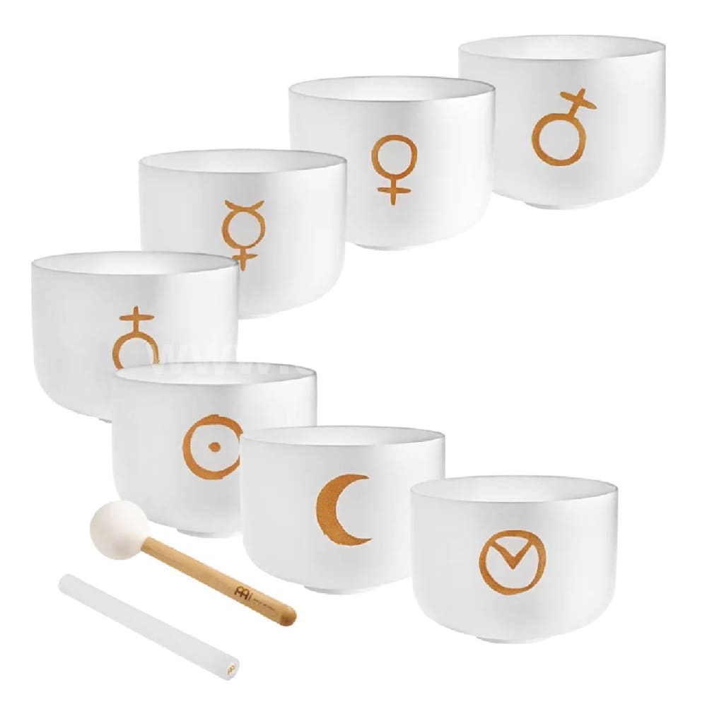 Planeten Kristallklangschalen Set