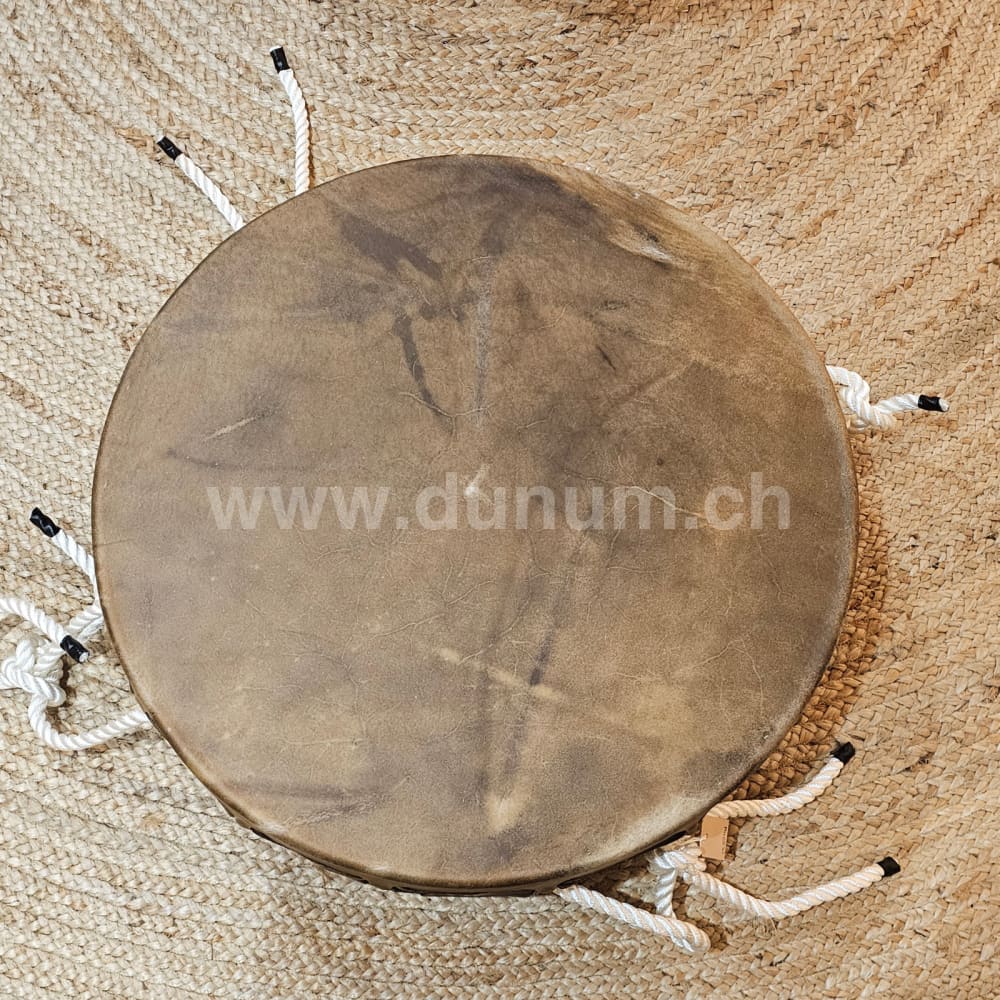 Powwow Trommel 60 cm - 24 cm mit Ständer - Bison