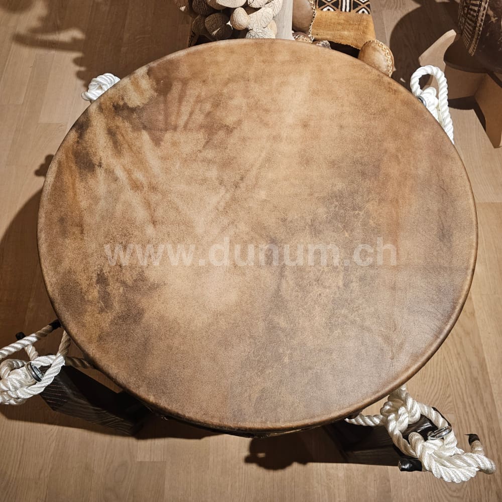 Powwow Trommel 60 cm - 30 cm mit Ständer - Bison