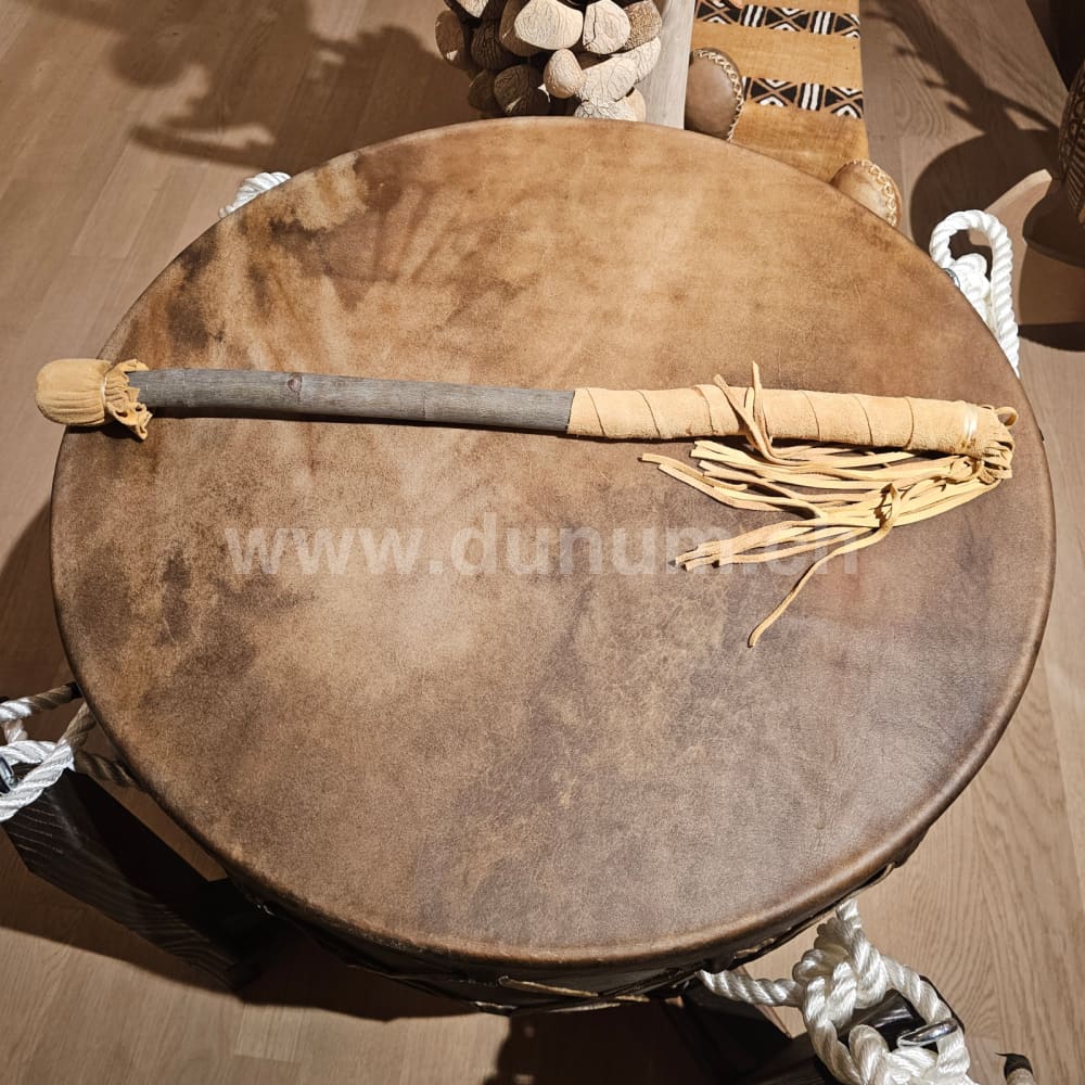 Powwow Trommel 60 cm - 30 cm mit Ständer - Bison