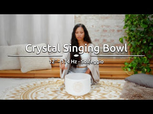12" / 30cm Solfeggio Crystal Bowl - 174Hz / F3