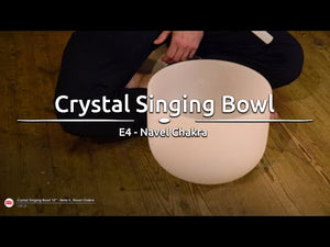 12" / 30cm Solar Plexus Chakra Crystal Singing Bowl E | 432Hz
