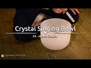 11" / 28cm Heart Chakra Crystal Singing Bowl F | 432Hz