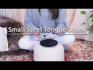 Small Steel Tongue Drum - F Minor - Black