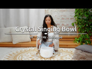 10" / 25cm Solfeggio Crystal Bowl - Sol 741Hz / F#4
