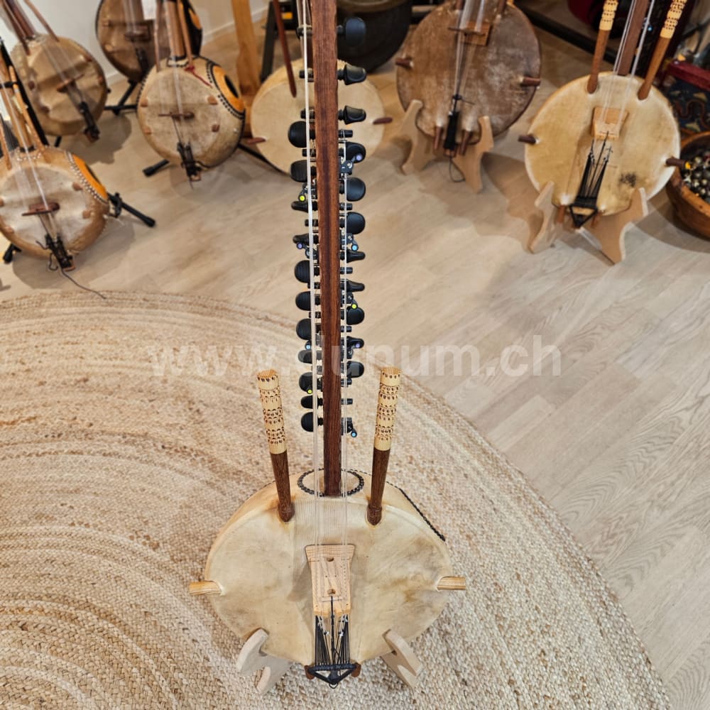 Profi Kora - mit Halbtönen - Mandingue Stimmung | Saiteninstrumente | Kora N'Goni | Dunum.ch