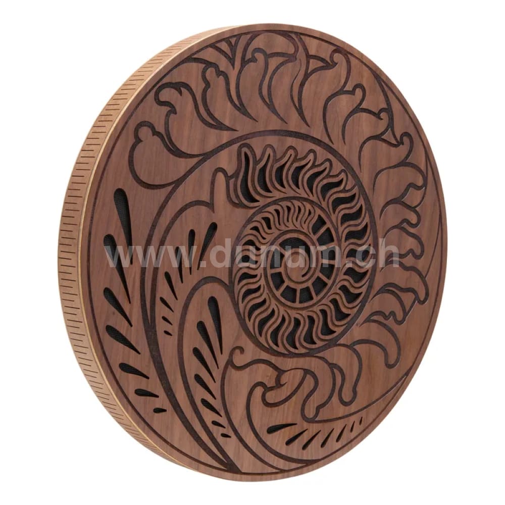 Raindisk 38 cm - Ocean Sound - Fibbonaci inspired carving