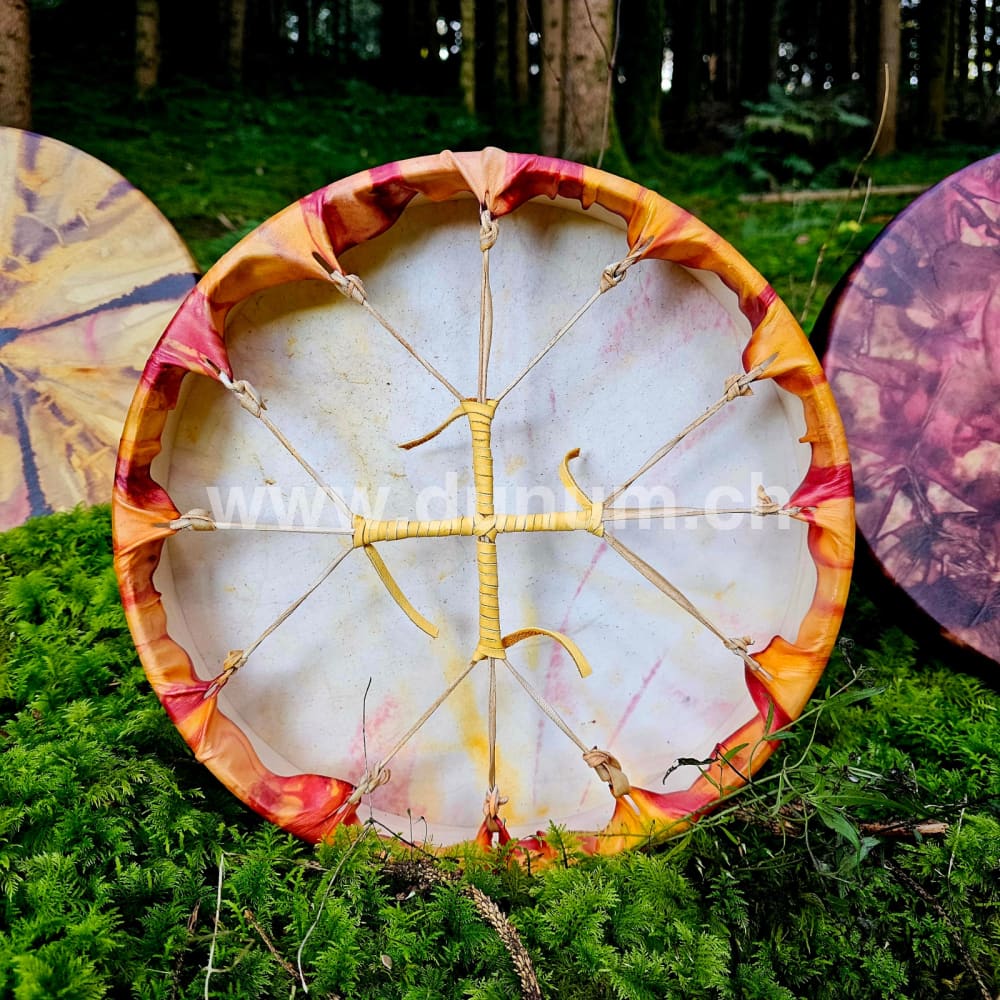 Ritualtrommel ø 30 cm - Hirsch gefärbt