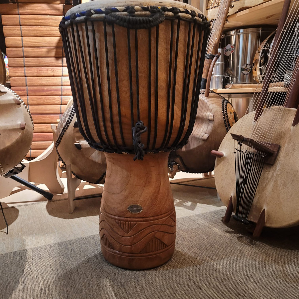 Djembé du Ghana, Ø 37 cm, H 63 cm