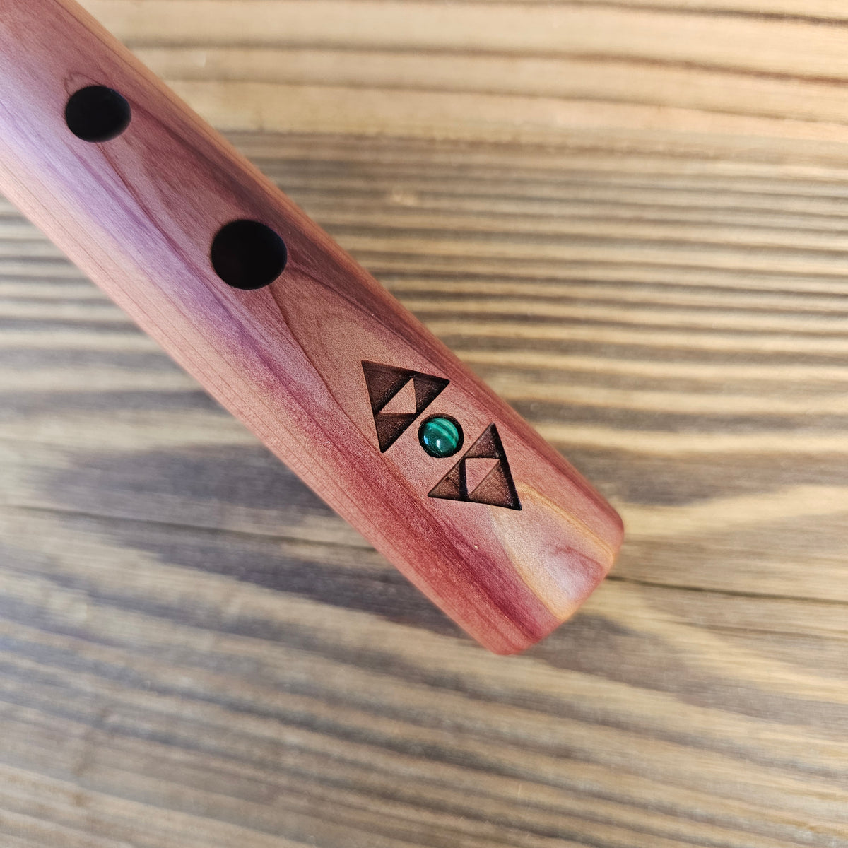 Pocketflöte G mit Malachit