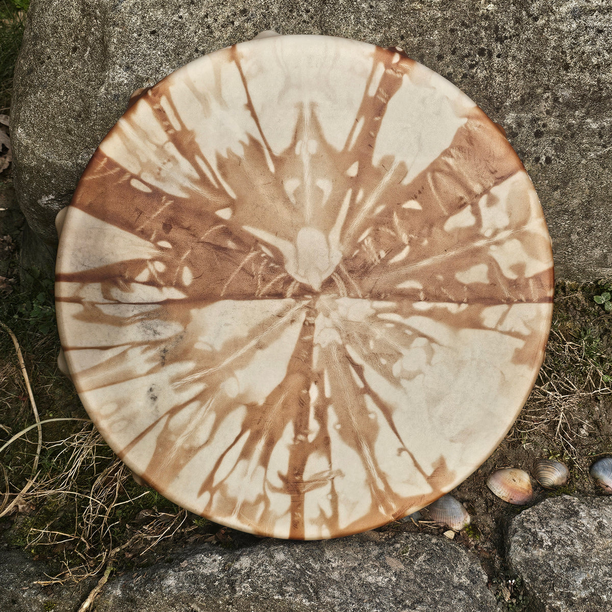 Full moon shaman drum ø 45 cm - birch - deer